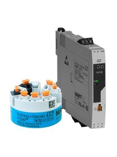 iTEMP TMT82 HART® 7 temperature transmitter in DIN rail and terminal head form
