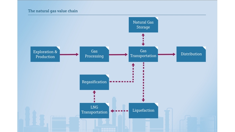 Производственно-сбытовая цепочка природного газа/сжиженного природного газа