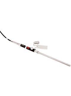 Product picture bIO-Optic 220 connected to RamanRxn probe aiming down and right, top view