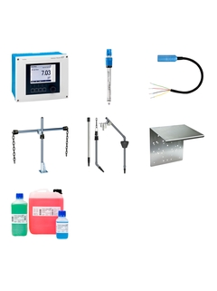 pH bundle with glass sensor for wastewater applications