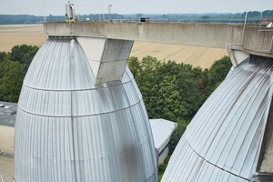 Digesters in a wastewater treatment plant