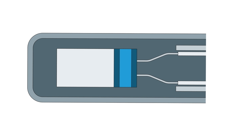 iTHERM StrongSens sensor integrated into TM411 thermometer